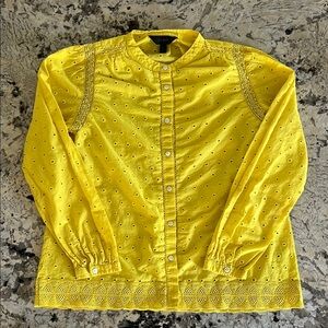 J. Crew Yellow Button Down Shirt